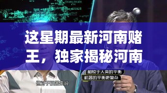 獨(dú)家揭秘，河南賭王最新高科技神器，革新功能引領(lǐng)極致體驗(yàn)，科技重塑賭壇風(fēng)云！