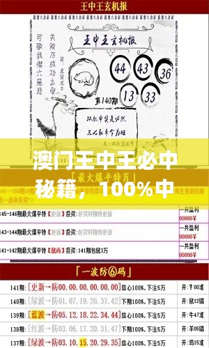 澳門(mén)王中王必中秘籍，100%中獎(jiǎng)攻略_OMN98.25權(quán)威解析