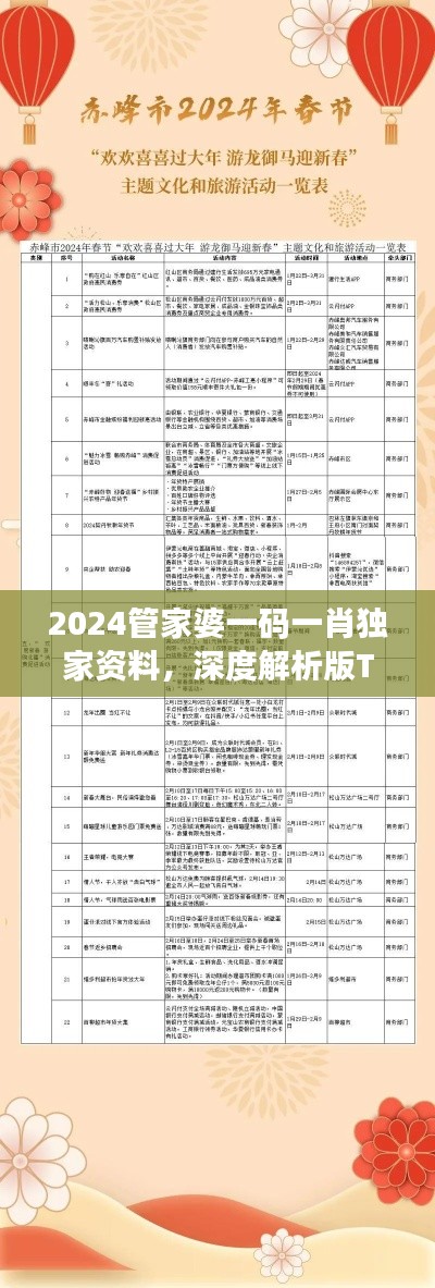 2024管家婆一碼一肖獨(dú)家資料，深度解析版TAN306.24