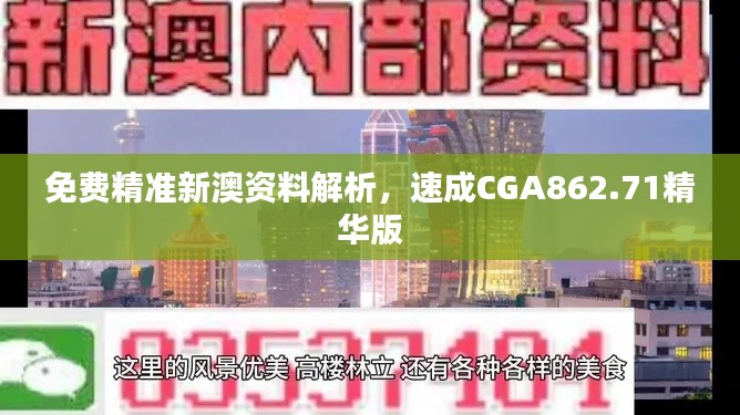 免費(fèi)精準(zhǔn)新澳資料解析，速成CGA862.71精華版