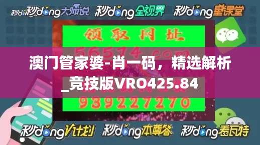 澳門(mén)管家婆-肖一碼，精選解析_競(jìng)技版VRO425.84