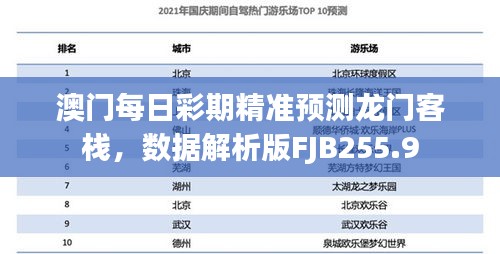 澳門每日彩期精準預測龍門客棧，數(shù)據(jù)解析版FJB255.9