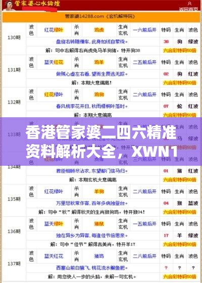 香港管家婆二四六精準(zhǔn)資料解析大全，XWN125.85新解版揭秘