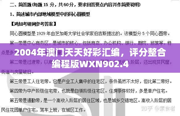 2004年澳門天天好彩匯編，評(píng)分整合編程版WXN902.4