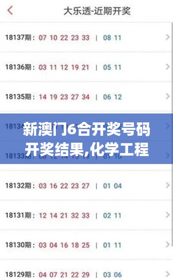 新澳門6合開獎(jiǎng)號(hào)碼開獎(jiǎng)結(jié)果,化學(xué)工程和工業(yè)化學(xué)_天神境HAM118.39
