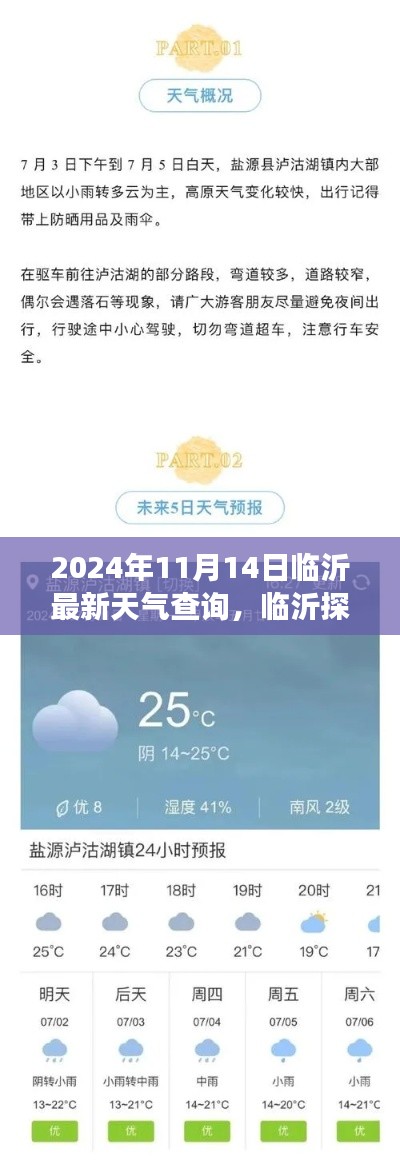 2024年11月14日臨沂天氣探秘，寧?kù)o之旅與天氣奇遇