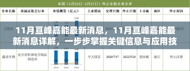 掌握關鍵信息與應用技能，詳解亙峰嘉能最新動態(tài)與消息