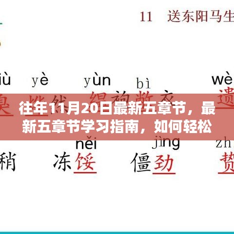 往年11月20日最新五章節(jié)學習指南，輕松掌握關(guān)鍵知識點攻略