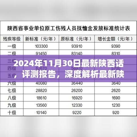 深度評(píng)測(cè)報(bào)告，最新陜西話特性與使用體驗(yàn)——2024年11月30日版