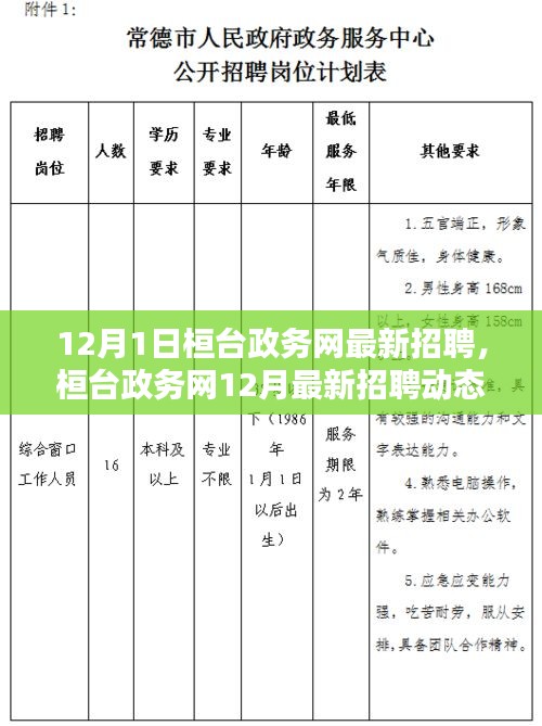 桓臺(tái)政務(wù)網(wǎng)12月最新招聘動(dòng)態(tài)，開(kāi)啟職業(yè)機(jī)遇之門