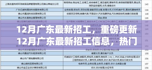 12月廣東最新招工信息更新，熱門職位等你來挑戰(zhàn)！