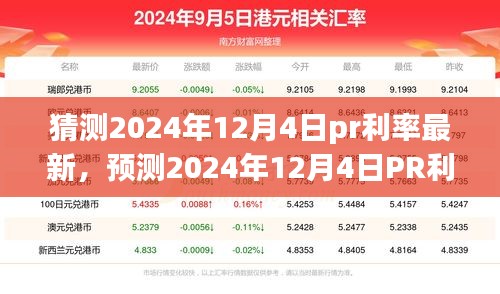 洞悉未來金融走向，預測2024年12月4日PR利率最新動態(tài)