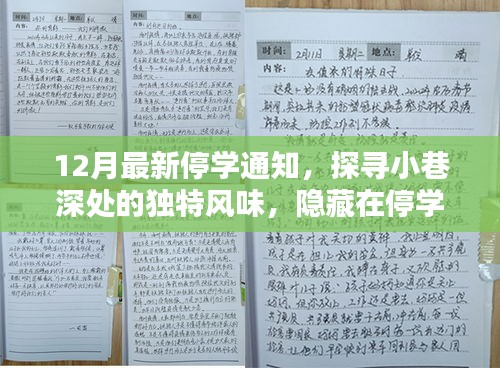 12月最新停學(xué)通知，探尋小巷深處的獨(dú)特風(fēng)味，隱藏在停學(xué)通知背后的秘密小店