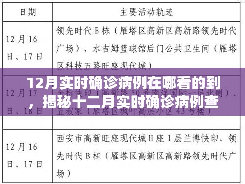 揭秘十二月實(shí)時確診病例查詢途徑，輕松掌握疫情動態(tài)科普知識