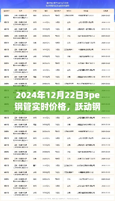 躍動鋼管市場，揭秘2024年12月22日3PE鋼管實時價格——洞悉變化，鑄就自信與成就之路。