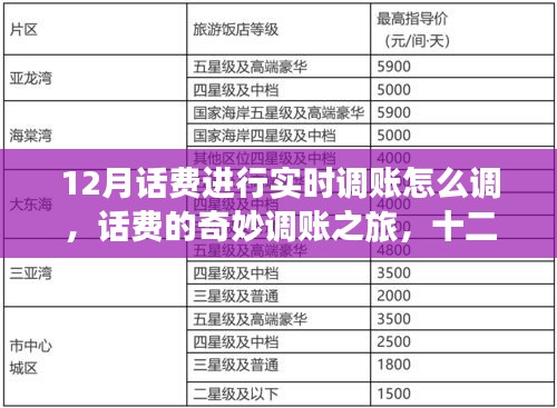 十二月話費實時調賬指南，奇妙之旅與溫情時刻