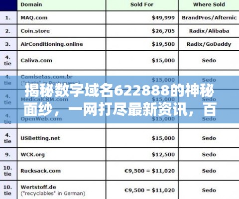 揭秘?cái)?shù)字域名622888的神秘面紗，一網(wǎng)打盡最新資訊，百度直達(dá)！