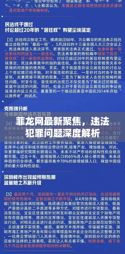 菲龍網(wǎng)最新聚焦，違法犯罪問題深度解析