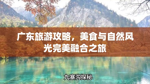 廣東旅游攻略，美食與自然風光完美融合之旅