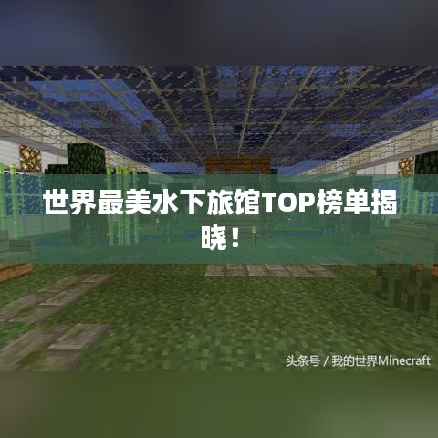 世界最美水下旅館TOP榜單揭曉！