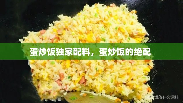 蛋炒飯獨(dú)家配料，蛋炒飯的絕配 