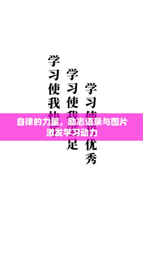 自律的力量，勵(lì)志語(yǔ)錄與圖片激發(fā)學(xué)習(xí)動(dòng)力