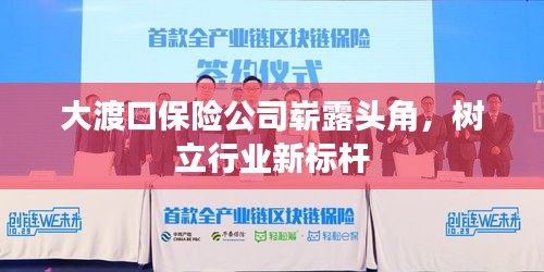 大渡口保險(xiǎn)公司嶄露頭角，樹(shù)立行業(yè)新標(biāo)桿
