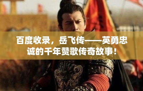 百度收錄，岳飛傳——英勇忠誠的千年贊歌傳奇故事！