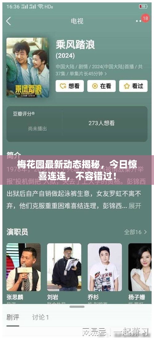 梅花園最新動態(tài)揭秘，今日驚喜連連，不容錯過！